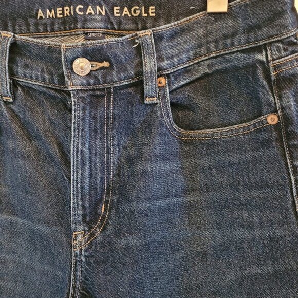 AE Super High Rise Ankle Straight Jeans - Picture 2 of 6